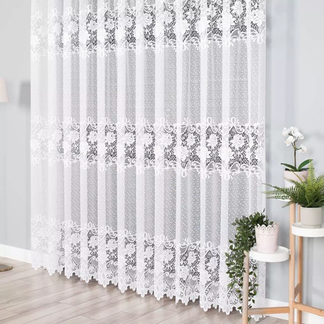 Firana gotowa już uszyta - Długa 600x250 na przelotkach - Ostatnia sztuka